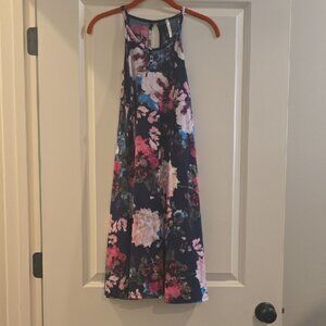 Mittoshop Floral Dress - Navy and Pink